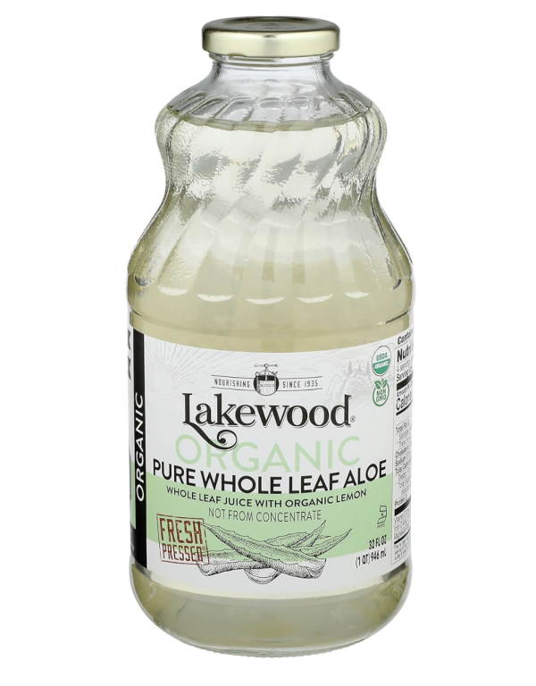 Lakewood, Organic Aloe Vera Leaf Juice, 32 Fl Oz (Pack of 1)